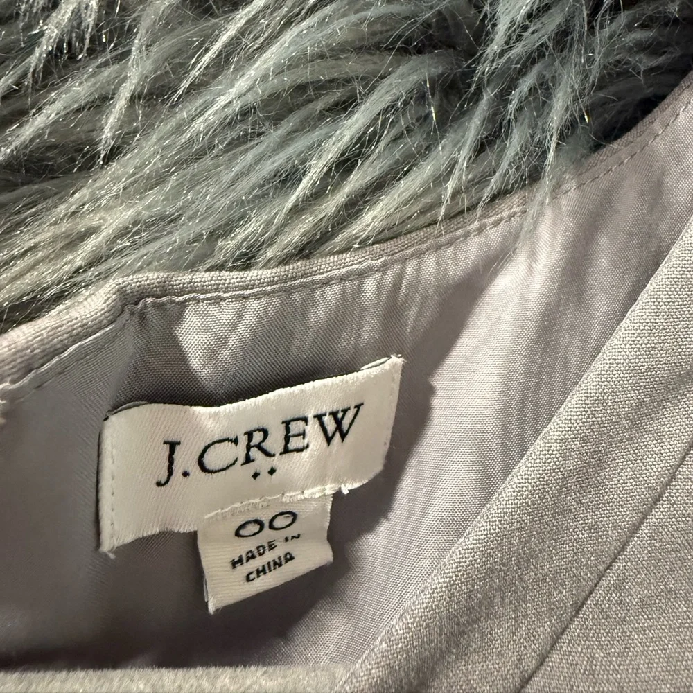 J. Crew Sleeveless Dress - Size 00 | Color: Grey